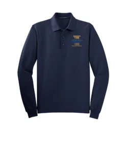 JCBIA Embroidery Tall Long Sleeve Polo