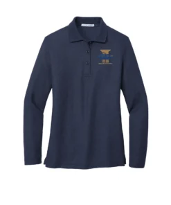 JCBIA Embroidery Ladies Long Sleeve Polo