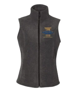 JCBIA Embroidery Ladies Fleece Vest